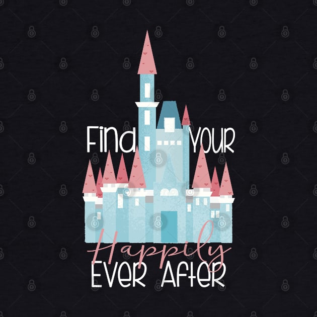 Happily Ever After Blue Castle by WereAllMadBoutique